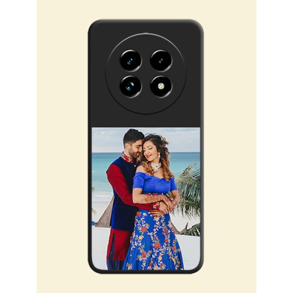 Image Upload With Space Black Color On Custom Soft Matte Mobile Back Cover - Realme 13 Pro Plus 5G