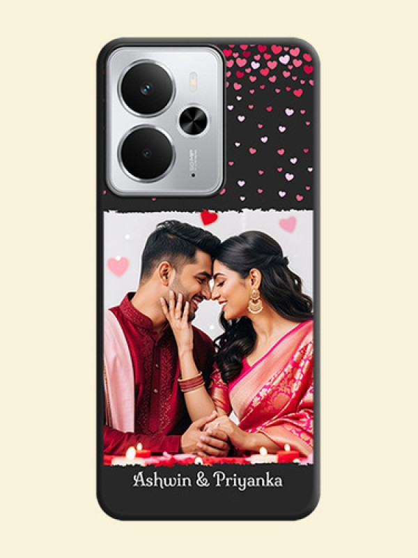 Fall in Love with Your Partner on Photo On Space Black Custom Soft Matte Mobile Back Cover - Realme 14 5G