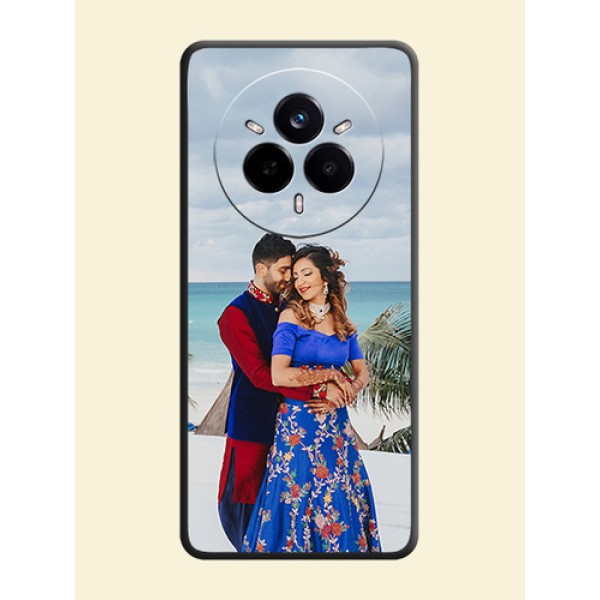 Full Single Pic Upload On Space Black Custom Soft Matte Mobile Back Cover - Realme 14 Pro 5G Full Single Pic Upload On Space Black Custom Soft Matte Mobile Back Cover - Realme 14 Pro 5G
