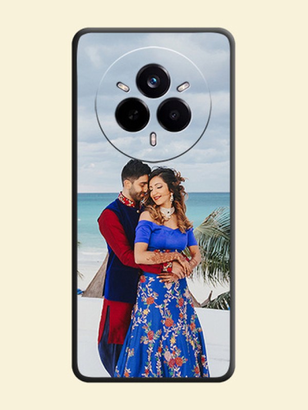 Full Single Pic Upload On Space Black Custom Soft Matte Mobile Back Cover - Realme 14 Pro 5G
