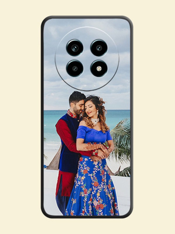 Full Single Pic Upload On Space Black Custom Soft Matte Mobile Back Cover - Realme 14 Pro Lite 5G