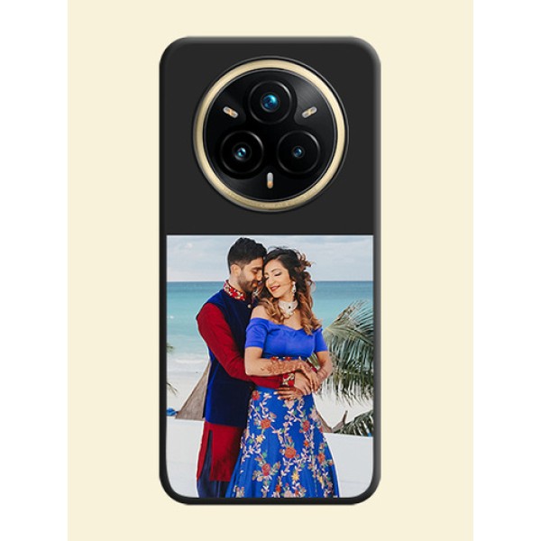 Image Upload With Space Black Color On Custom Soft Matte Mobile Back Cover - Realme 14 Pro Plus 5G