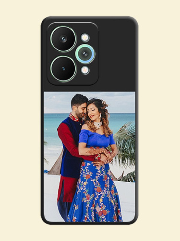 Image Upload With Space Black Color On Custom Soft Matte Mobile Back Cover - Realme 15 5G