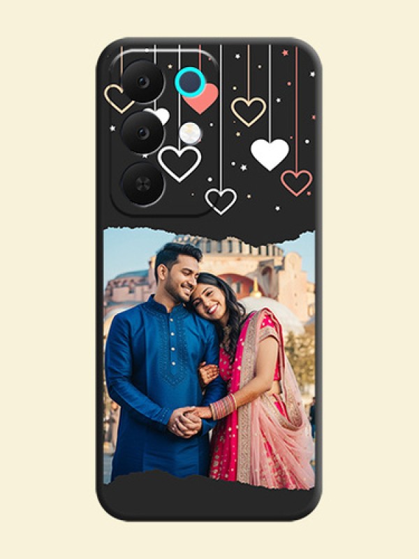 Love Hangings with Splash Wave Picture On Space Black Custom Soft Matte Mobile Back Cover - Realme 15X 5G
