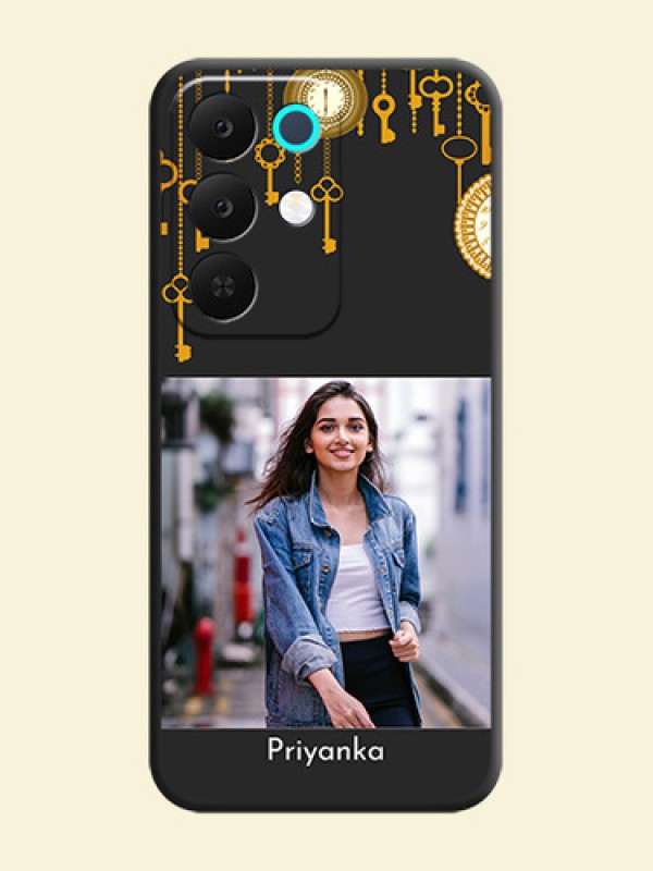 Decorative Design with Text On Space Black Custom Soft Matte Mobile Back Cover - Realme 15X 5G