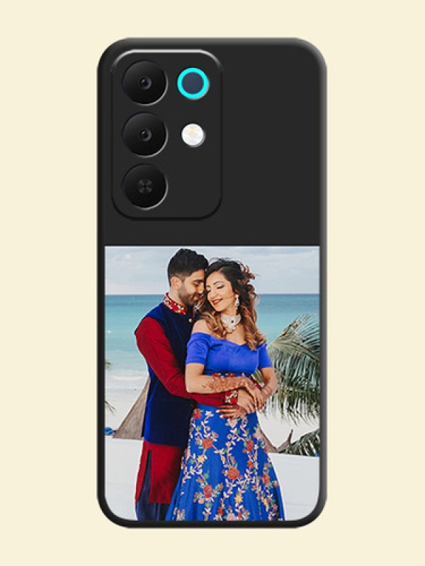Image Upload With Space Black Color On Custom Soft Matte Mobile Back Cover - Realme 15X 5G