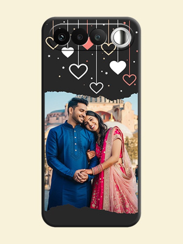 Love Hangings with Splash Wave Picture On Space Black Custom Soft Matte Mobile Back Cover - Realme 16 5G