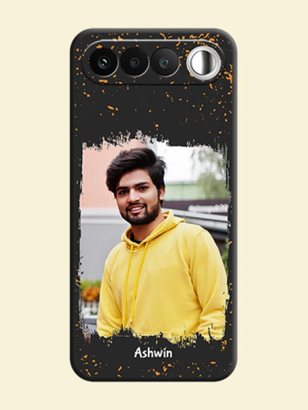 Spray Free Design on Photo On Space Black Custom Soft Matte Mobile Back Cover - Realme 16 5G