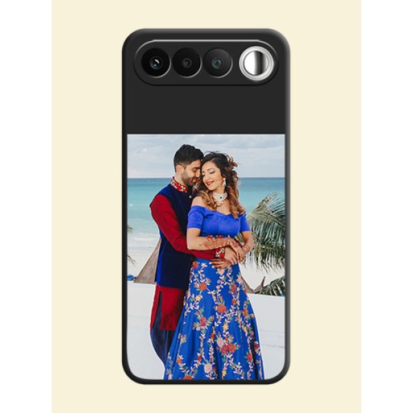 Image Upload With Space Black Color On Custom Soft Matte Mobile Back Cover - Realme 16 5G