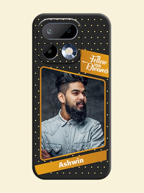 Follow Your Dreams with White Dots On Space Black Custom Soft Matte Mobile Back Cover - Realme 16 Pro 5G