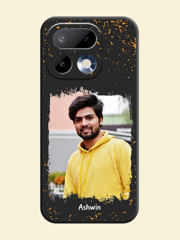 Spray Free Design on Photo On Space Black Custom Soft Matte Mobile Back Cover - Realme 16 Pro 5G