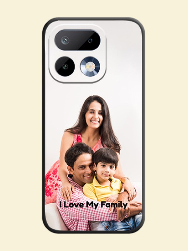 Full Single Pic Upload With Text On Space Black Custom Soft Matte Mobile Back Cover - Realme 16 Pro 5G