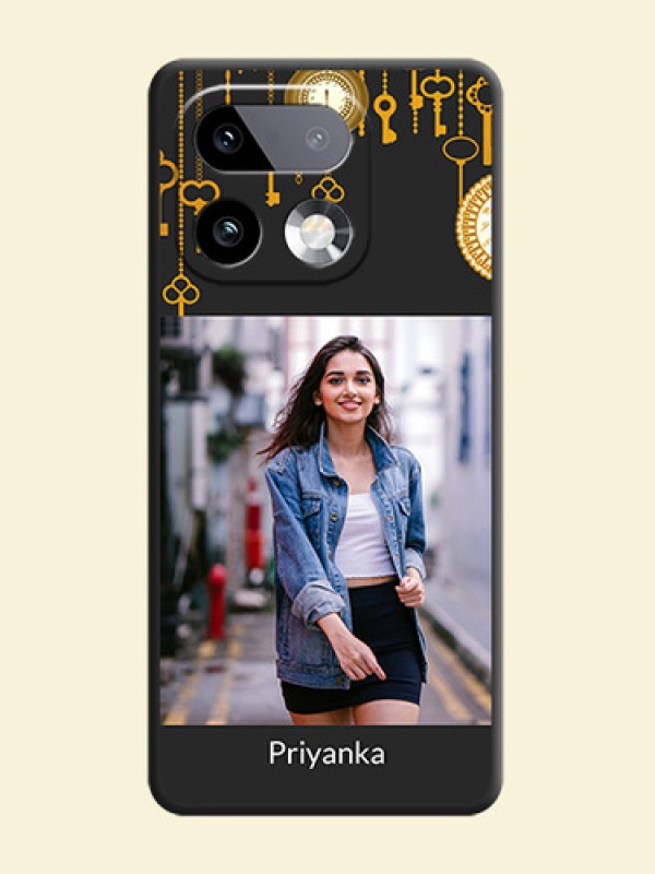 Decorative Design with Text On Space Black Custom Soft Matte Mobile Back Cover - Realme 16 Pro Plus 5G
