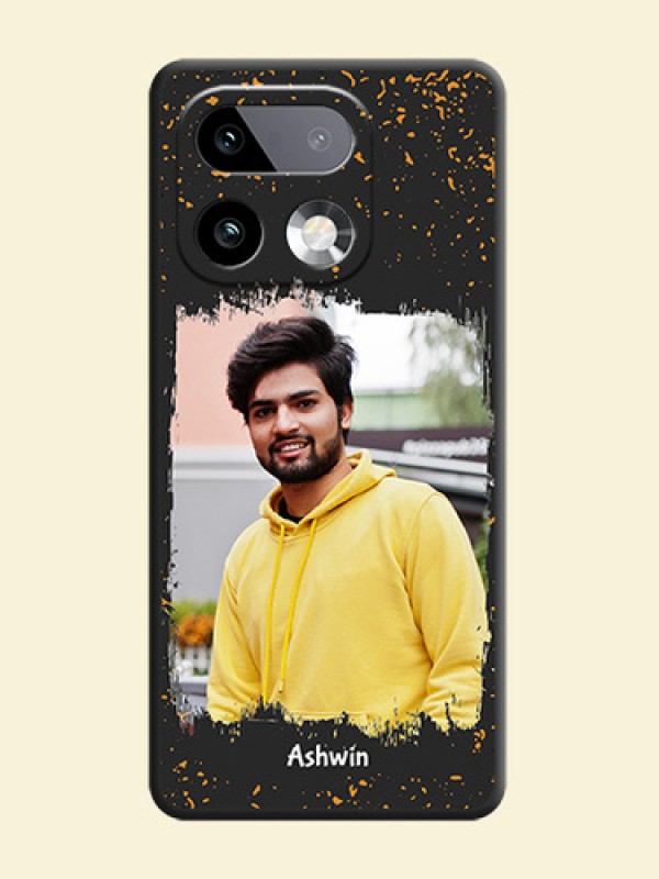 Spray Free Design on Photo On Space Black Custom Soft Matte Mobile Back Cover - Realme 16 Pro Plus 5G