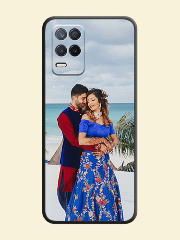 Full Single Pic Upload On Space Black Personalized Soft Matte Phone Covers -Realme 8 5G