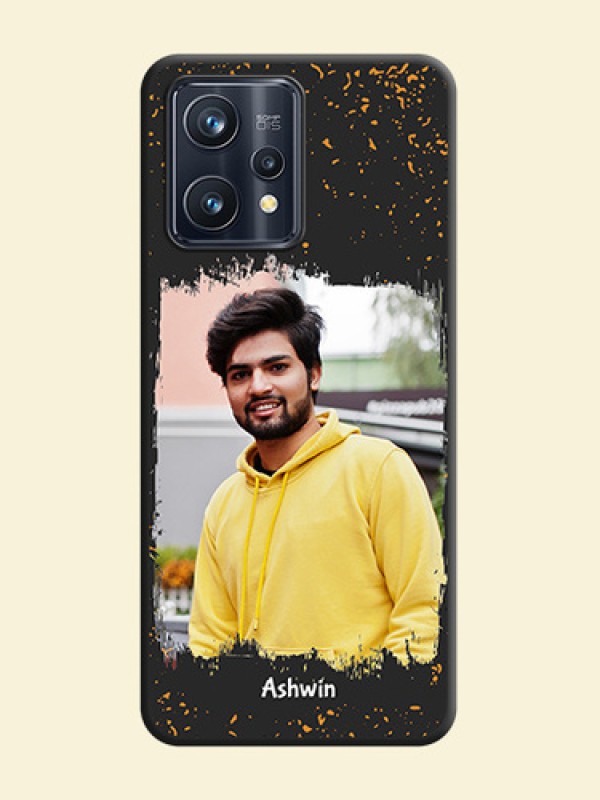Spray Free Design on Photo on Space Black Soft Matte Phone Cover - Realme 9 4G
