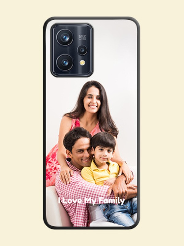 Full Single Pic Upload With Text On Space Black Personalized Soft Matte Phone Covers -Realme 9 4G