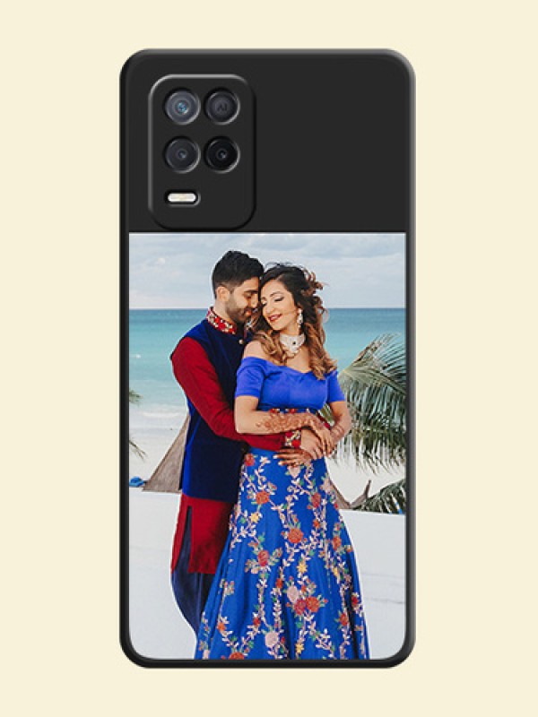 Image Upload With Space Black Color On Custom Soft Matte Mobile Back Cover - Realme 9 5G