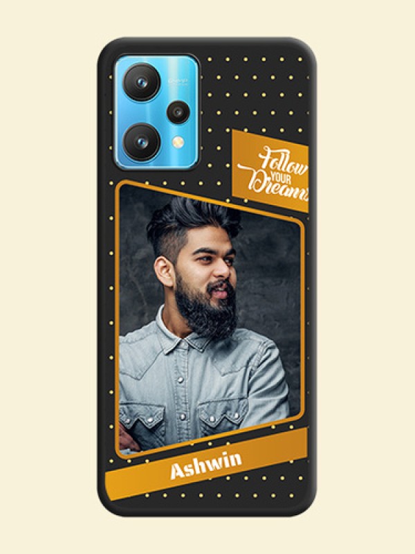 Follow Your Dreams with White Dots on Space Black Custom Soft Matte Phone Cases - Realme 9 Pro 5G
