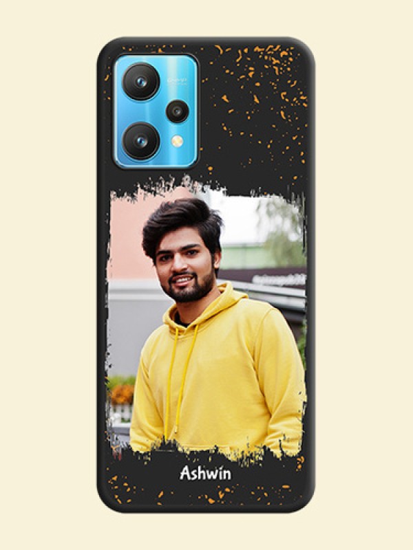 Spray Free Design on Photo on Space Black Soft Matte Phone Cover - Realme 9 Pro 5G