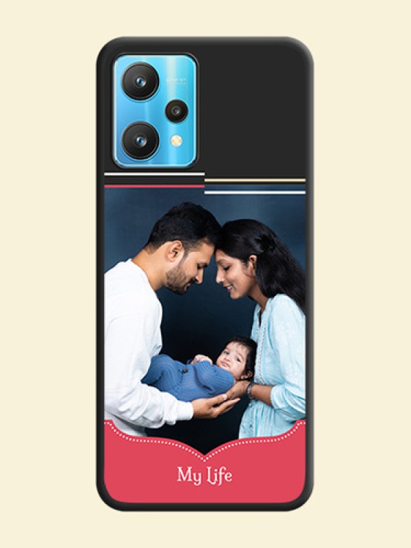 Classic Plain Design with Name on Photo on Space Black Soft Matte Phone Cover - Realme 9 Pro 5G