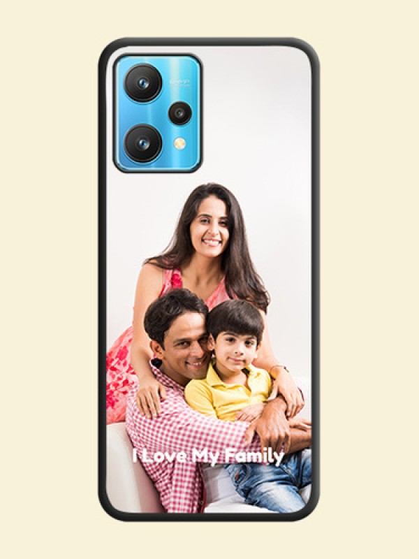 Full Single Pic Upload With Text On Space Black Personalized Soft Matte Phone Covers -Realme 9 Pro 5G