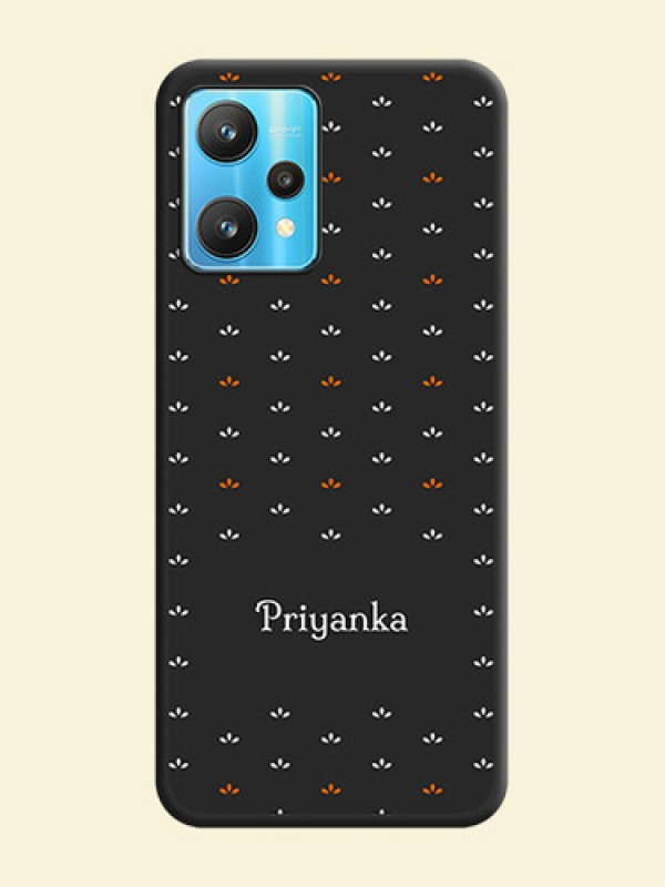 Simple Pattern With Custom Text On Space Black Personalized Soft Matte Phone Covers -Realme 9 Pro 5G