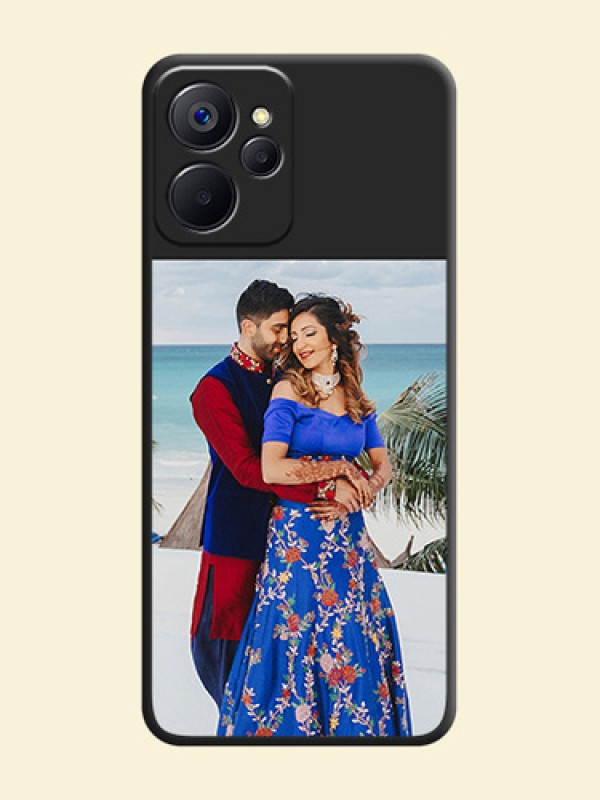 Image Upload With Space Black Color On Custom Soft Matte Mobile Back Cover - Realme 9I 5G