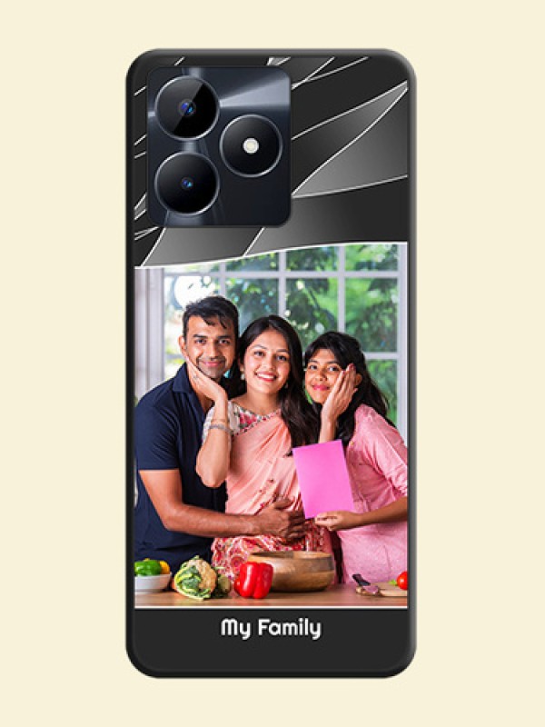 Mixed Wave Lines - Photo on Space Black Soft Matte Mobile Cover - Realme C53