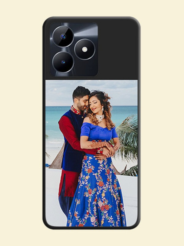 Image Upload With Space Black Color On Custom Soft Matte Mobile Back Cover - Realme C53