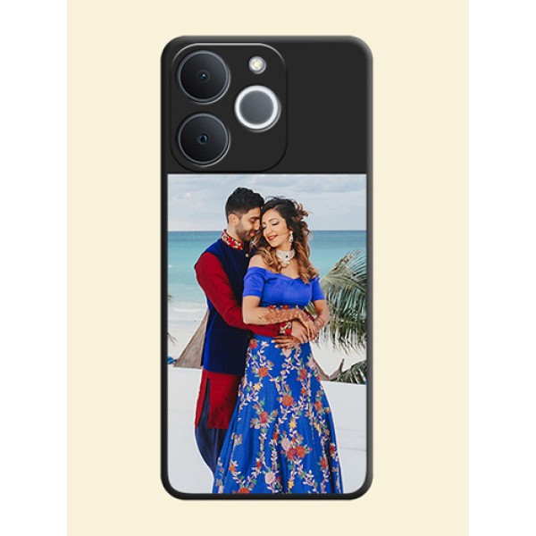 Image Upload With Space Black Color On Custom Soft Matte Mobile Back Cover - Realme C71 4G