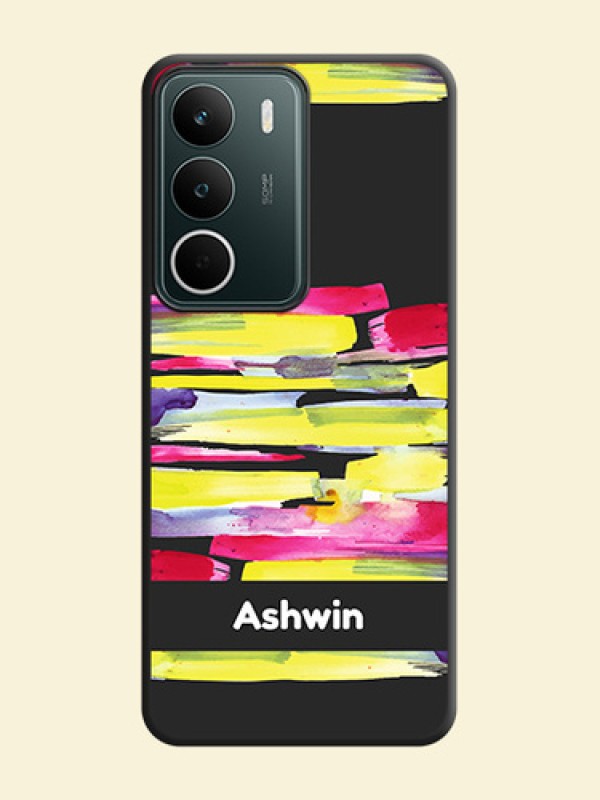 Brush Coloured On Space Black Custom Soft Matte Mobile Back Cover - Realme C71 5G