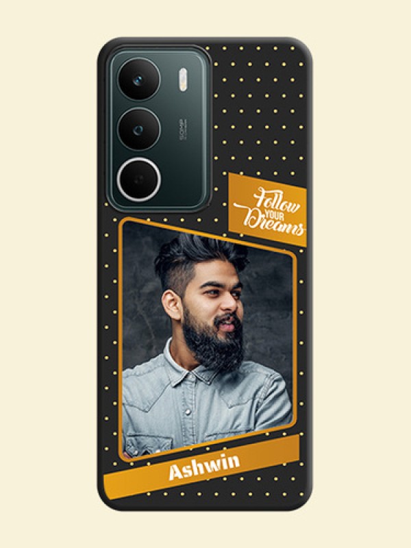 Follow Your Dreams with White Dots On Space Black Custom Soft Matte Mobile Back Cover - Realme C71 5G