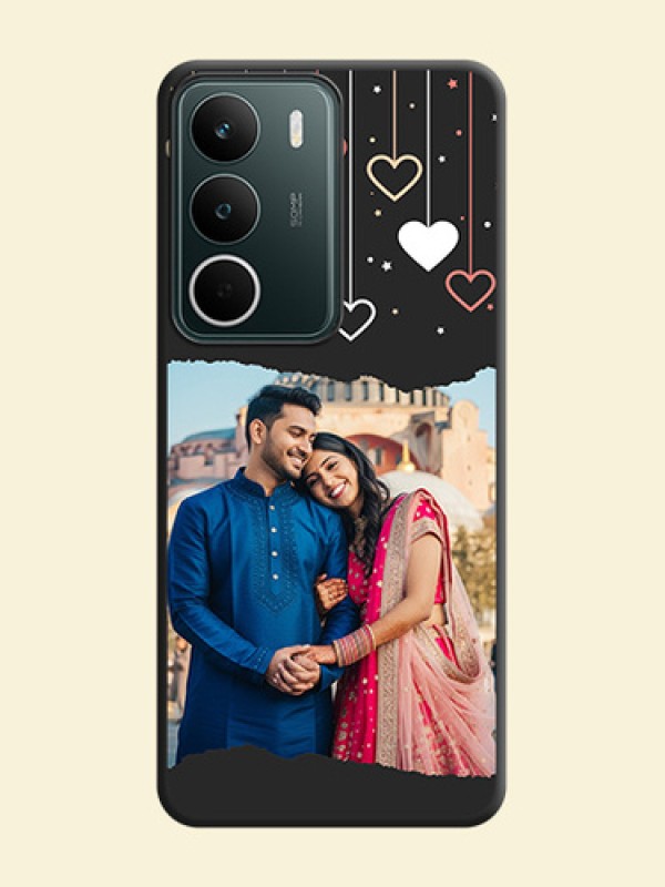 Love Hangings with Splash Wave Picture On Space Black Custom Soft Matte Mobile Back Cover - Realme C75 5G