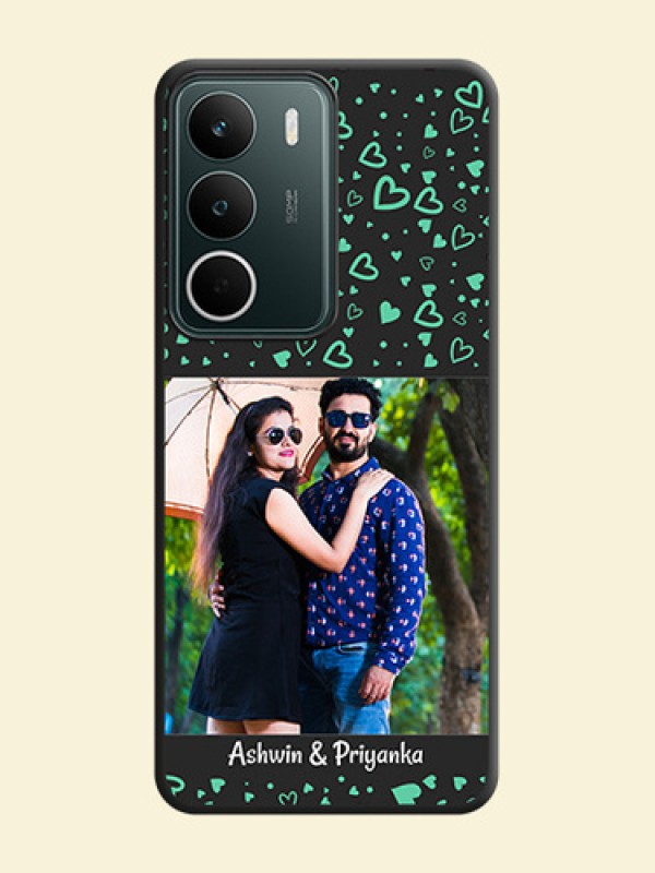 Sea Green Indefinite Love Pattern on Photo On Space Black Custom Soft Matte Mobile Back Cover - Realme C75 5G