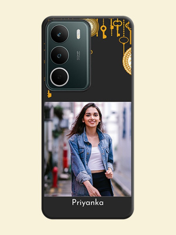 Decorative Design with Text On Space Black Custom Soft Matte Mobile Back Cover - Realme C75 5G