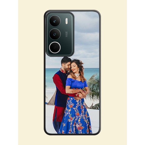 Full Single Pic Upload On Space Black Custom Soft Matte Mobile Back Cover - Realme C75 5G Full Single Pic Upload On Space Black Custom Soft Matte Mobile Back Cover - Realme C75 5G