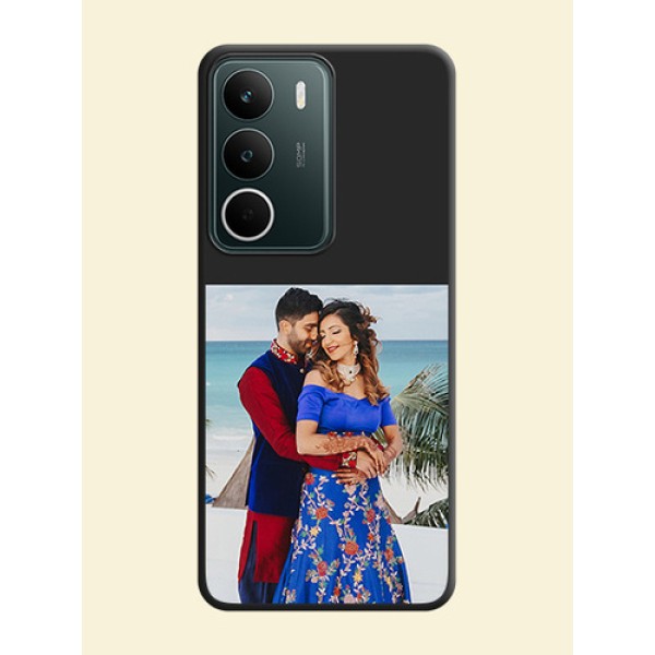 Image Upload With Space Black Color On Custom Soft Matte Mobile Back Cover - Realme C75 5G