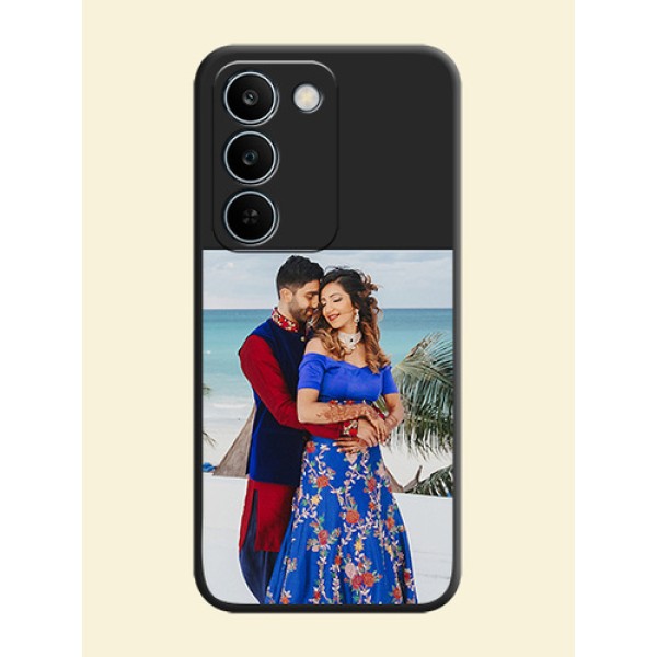 Image Upload With Space Black Color On Custom Soft Matte Mobile Back Cover - Realme C83 5G