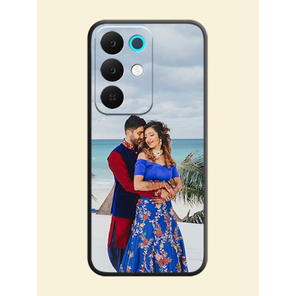 Full Single Pic Upload On Space Black Custom Soft Matte Mobile Back Cover - Realme C85 5G Full Single Pic Upload On Space Black Custom Soft Matte Mobile Back Cover - Realme C85 5G