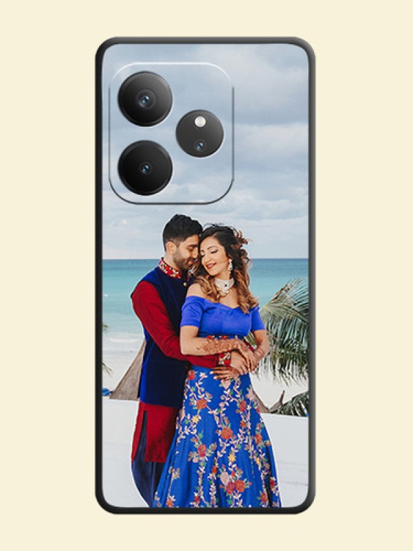 Full Single Pic Upload On Space Black Custom Soft Matte Mobile Back Cover - Realme GT 6