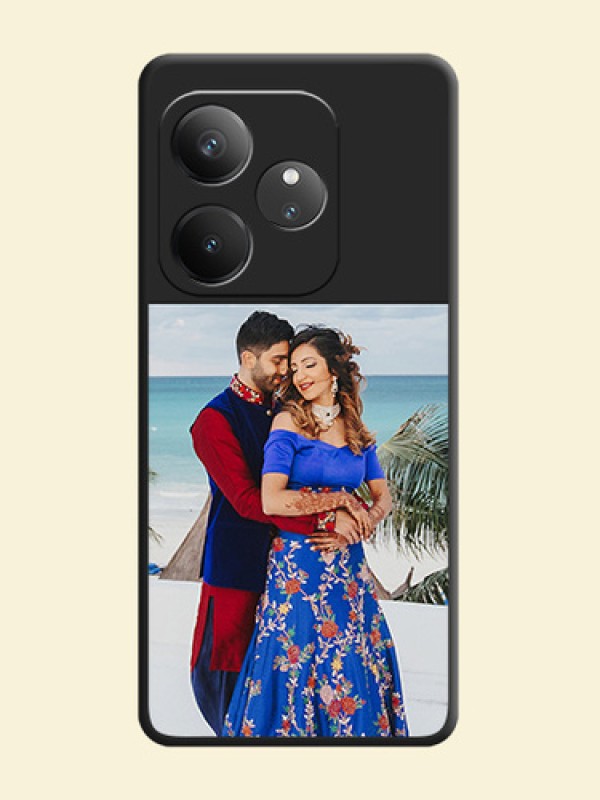 Image Upload With Space Black Color On Custom Soft Matte Mobile Back Cover - Realme Gt 6