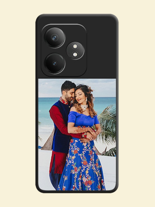 Image Upload With Space Black Color On Custom Soft Matte Mobile Back Cover - Realme Gt 6T 5G