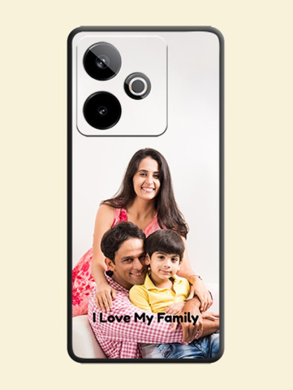 Full Single Pic Upload With Text On Space Black Custom Soft Matte Mobile Back Cover - Realme GT 7 5G