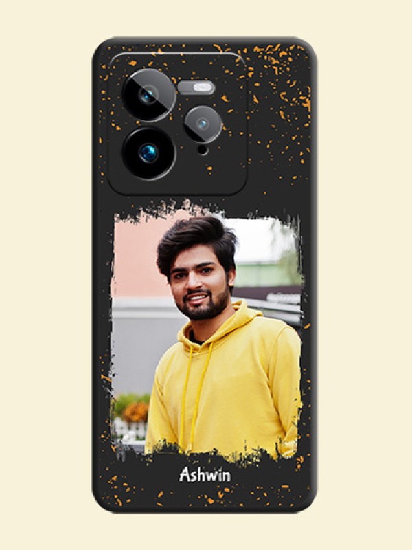 Spray Free Design on Photo On Space Black Custom Soft Matte Mobile Back Cover - Realme GT 7 Pro