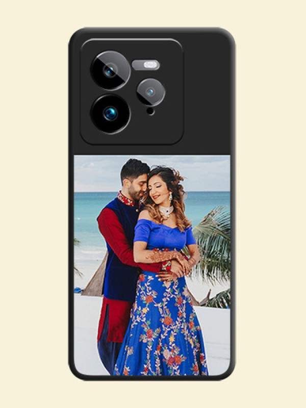 Image Upload With Space Black Color On Custom Soft Matte Mobile Back Cover - Realme Gt 7 Pro
