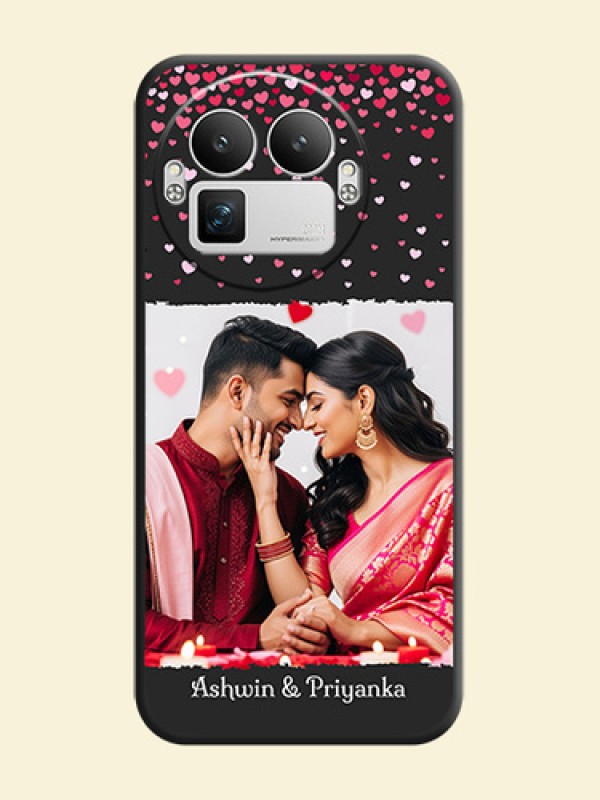 Fall in Love with Your Partner on Photo On Space Black Custom Soft Matte Mobile Back Cover - Realme GT 8 Pro