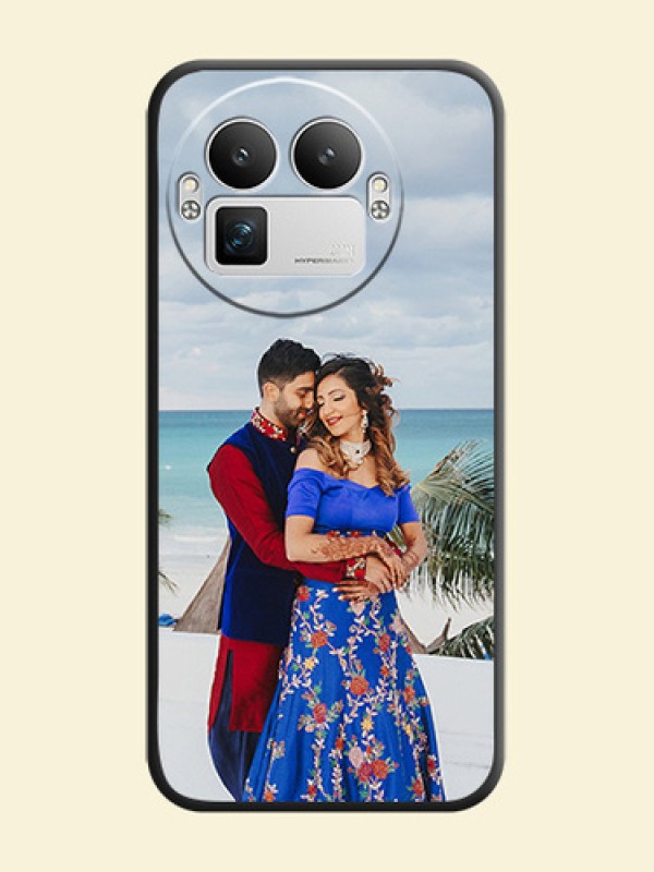 Full Single Pic Upload On Space Black Custom Soft Matte Mobile Back Cover - Realme GT 8 Pro