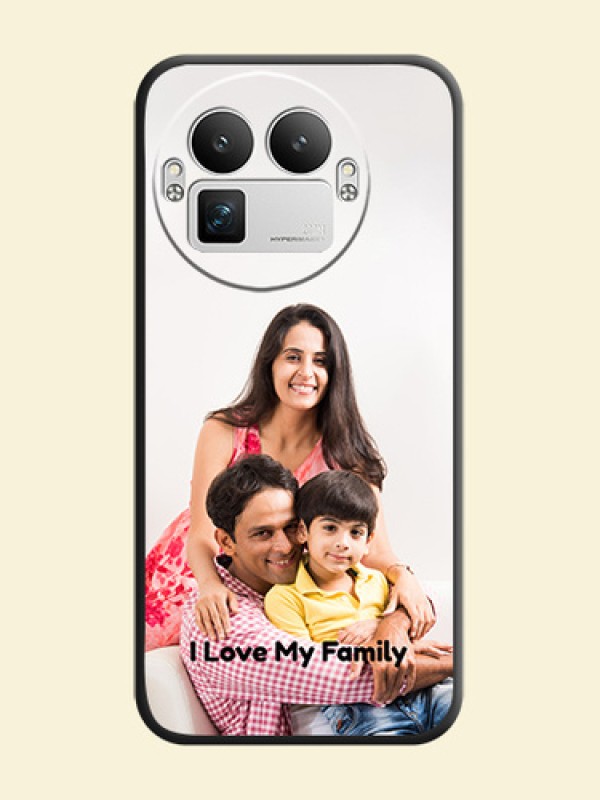 Full Single Pic Upload With Text On Space Black Custom Soft Matte Mobile Back Cover - Realme GT 8 Pro