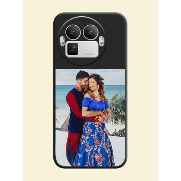 Image Upload With Space Black Color On Custom Soft Matte Mobile Back Cover - Realme GT 8 Pro